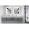 Castello Usa Nile 84-inch Gray Vanity Set with White Top and Black Handles CB-MC-84G-BL-2053-WH - alternate 4